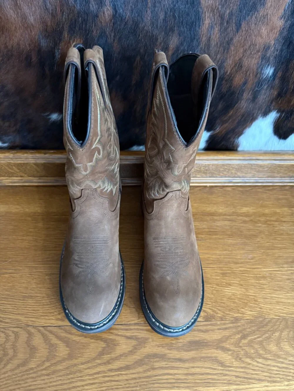 Tony Lama Men’s Waterproof Tan Cheyenne Leather Boot TW1018 Size 8 - NEW IN BOX